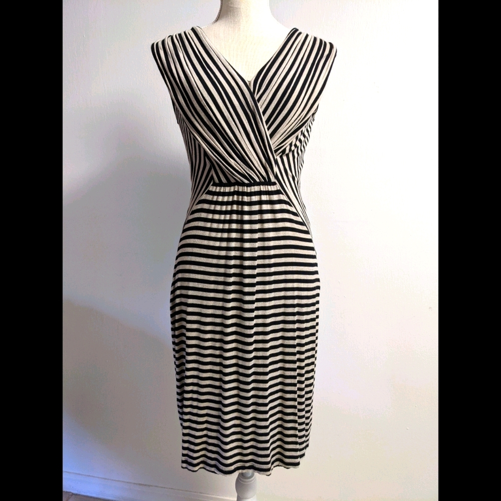 Calvin Klein Sleeveless Striped Knit Dress Size 6